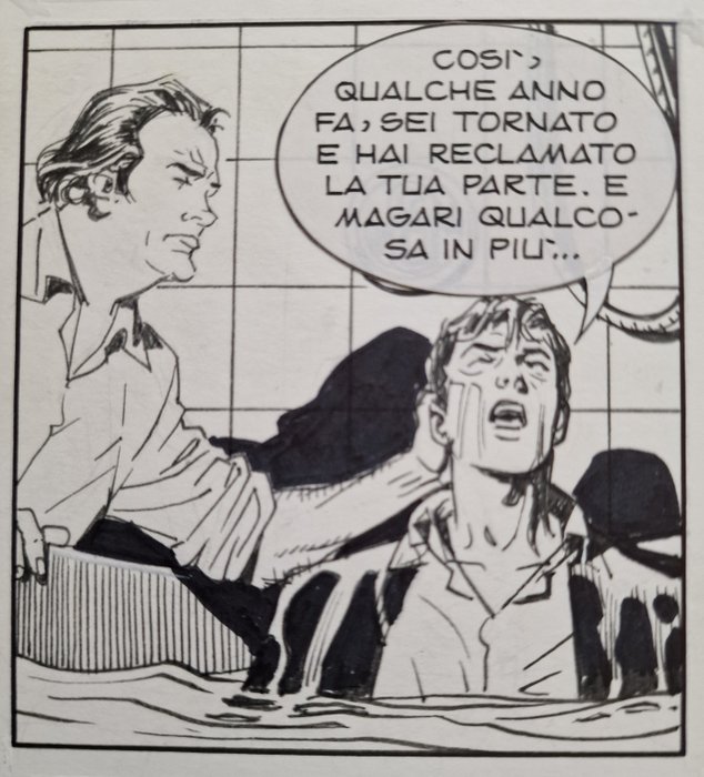 Bigliardo, Daniele - 2 Original page - Dylan Dog - n. 252 - Poltergeist! - 2007