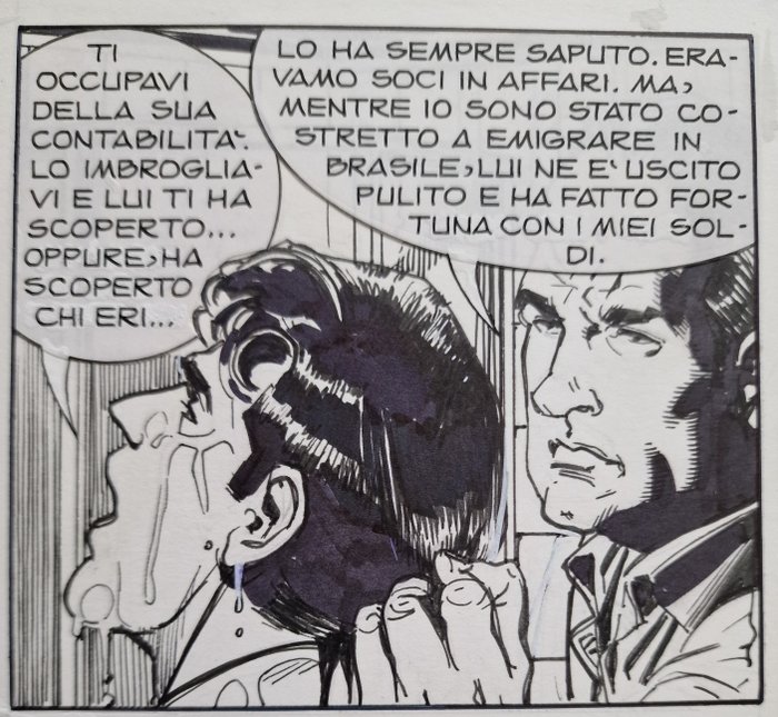 Bigliardo, Daniele - 2 Original page - Dylan Dog - n. 252 - Poltergeist! - 2007