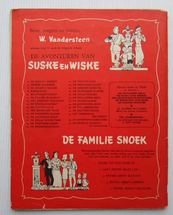 Suske en Wiske RV-33 - De geverniste zeerovers - 1 Album - Første udgave - 1958