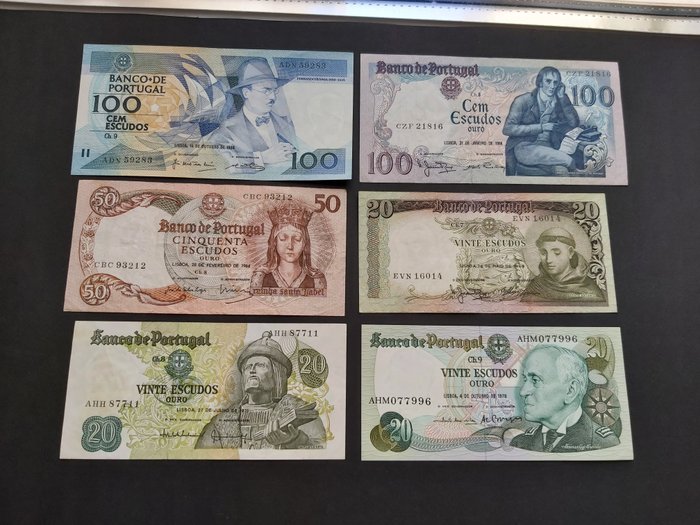 Portugal - 36 Banknotes - Various Dates  (Ingen mindstepris)