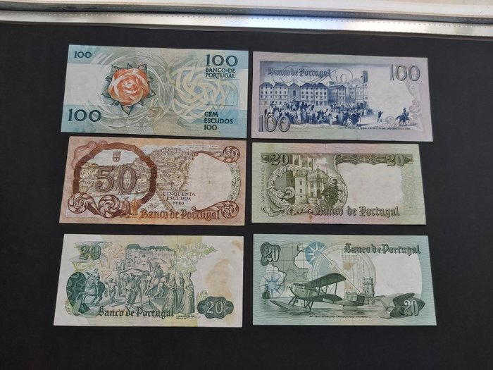 Portugal - 36 Banknotes - Various Dates  (Ingen mindstepris)