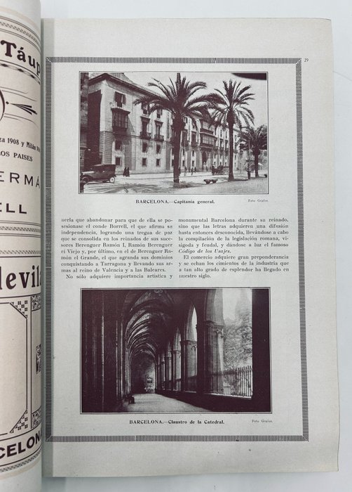 B Alvarez y Alvarez - Barcelona Anuario Ilustrado Guía de la Ciudad con Itinerarios y gráficos - 1925