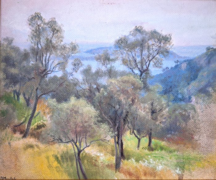 Georges Moullade (1893-1968) - La coline arborées