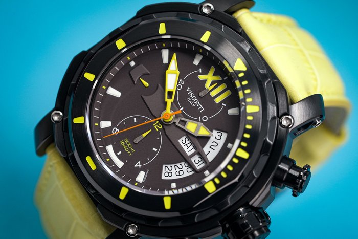 Visconti - Full Dive 500M Yellow Watch - All Taxes Included - KW51-05 - Mænd - 2011-nu