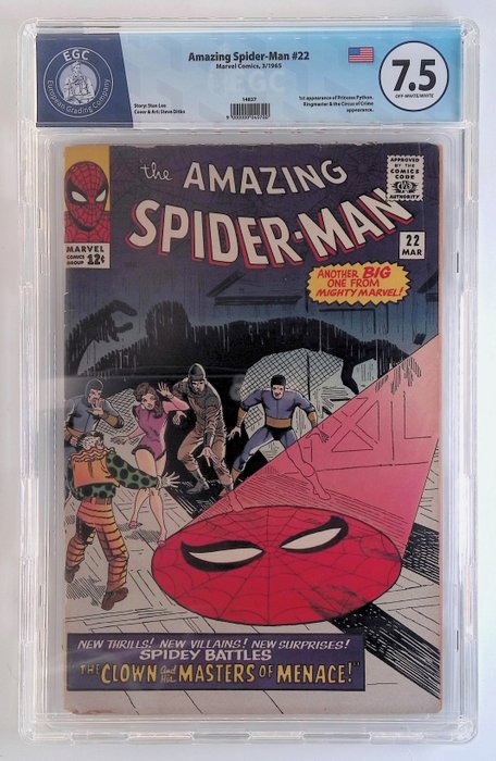 Amazing Spider-Man #22 - EGC graded 7.5 - 1 Graded comic - 1965