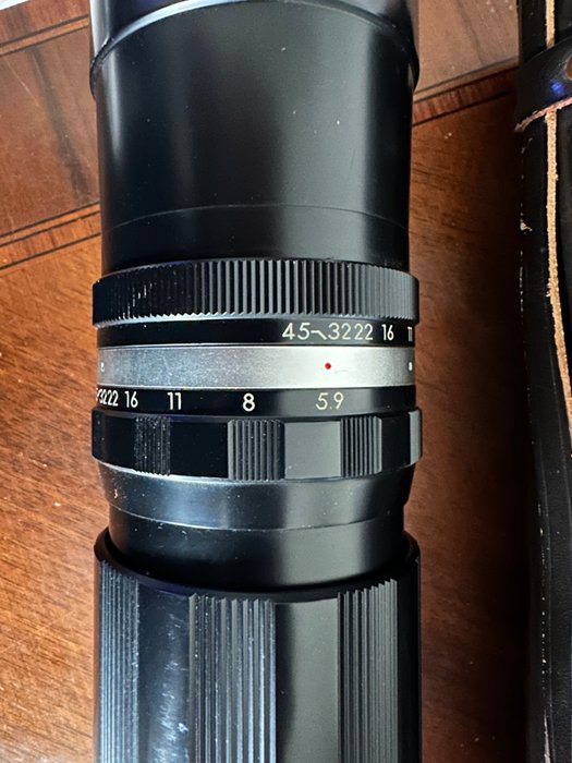 Sankor tele poto lens 400mm F59 + M42-Nex adapter Telelinse