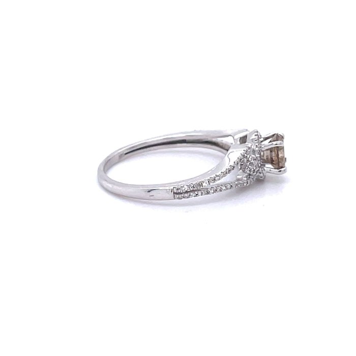 14 karat Hvidguld - Ring - 0.45 ct Diamant - Diamanter