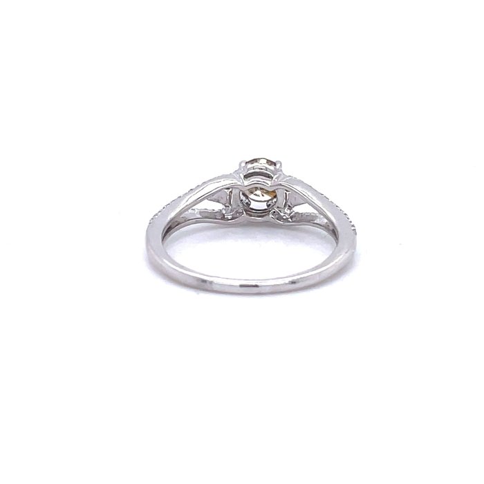 14 karat Hvidguld - Ring - 0.45 ct Diamant - Diamanter