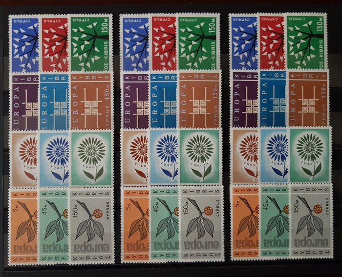 Cypern  - 12 serie MNH Katalogværdi (2019): 480 euro