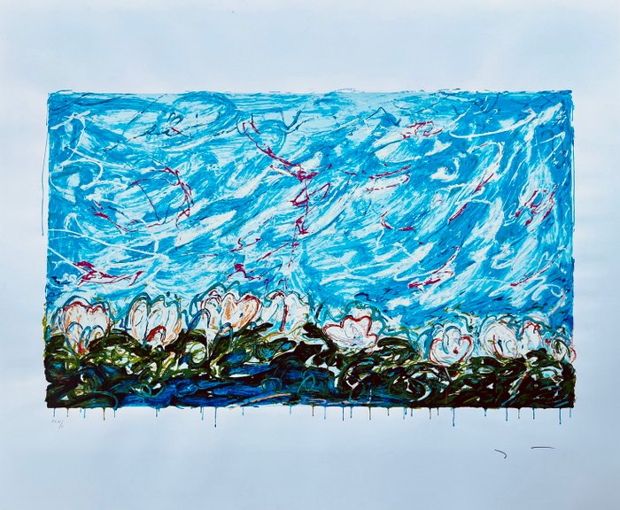 Mario Schifano (1934-1998) - Gigli D’acqua 1997