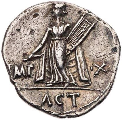 Romarriket. Augustus (27 BC-AD 14). Denarius Ex Dorotheum 1972