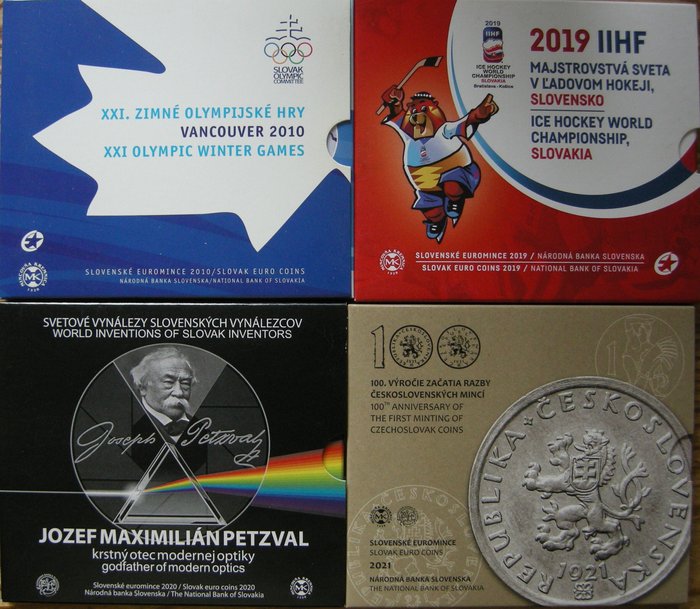 Slovakiet Year Set (FDC) 2010/2019/2020/2021 (4 verschillende jaarsets )  (Ingen mindstepris)