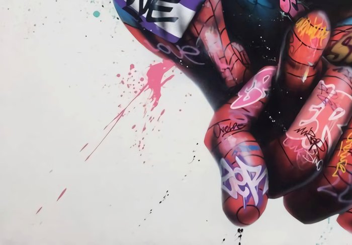 I_KONIQ (1969) - SPIDERMAN STREET ART PAINTED - ex 4/10