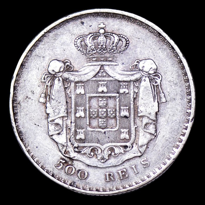 Portugal. D. Maria II (1834-1853). 500 Reis 1846  (Ingen mindstepris)