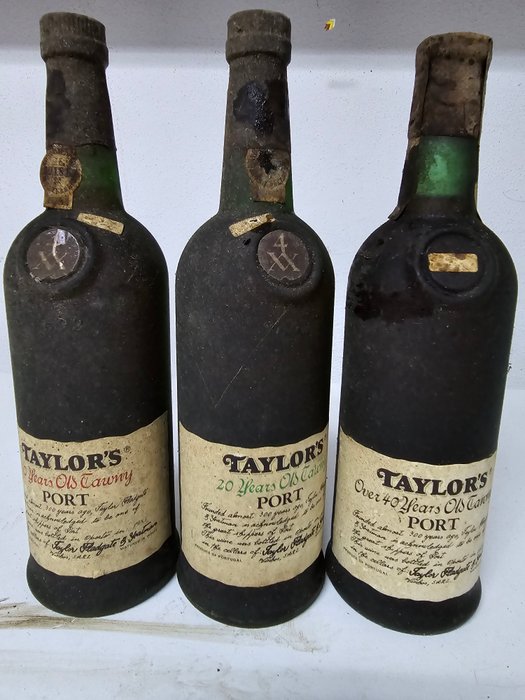 Taylor's Aged Tawny Port: Over 40 years old, 20 years old  10 years old -  Porto  - 3 Flasker (0,75 L)