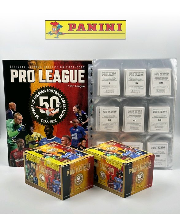 Panini - Pro League 2021-2022 Belgium - 1 Empty album + complete loose sticker set