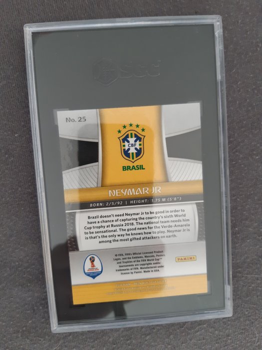 2018 Panini Prizm World Cup Neymar Jr. #25 SGC 10 Graded card