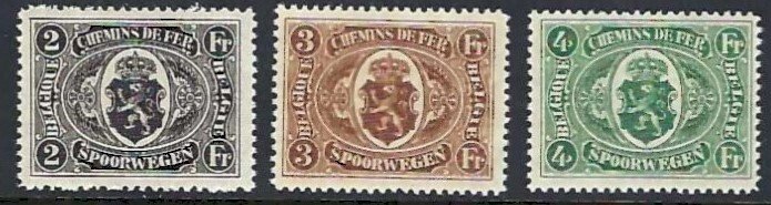 Belgien 1921 - Jernbaneserie "Rigsvåben i oval" - OBP/COB TR128/34