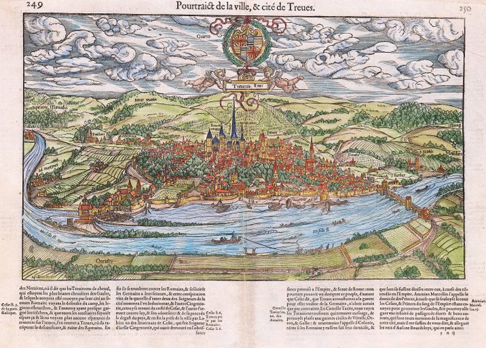 Tyskland - Trier; Belleforest - Pourtraict de la Ville  cité de Treves - 1575