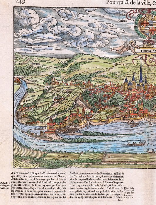 Tyskland - Trier; Belleforest - Pourtraict de la Ville  cité de Treves - 1575