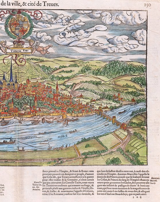 Tyskland - Trier; Belleforest - Pourtraict de la Ville  cité de Treves - 1575