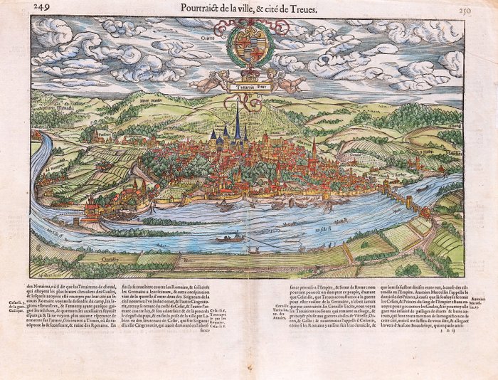 Tyskland - Trier; Belleforest - Pourtraict de la Ville  cité de Treves - 1575