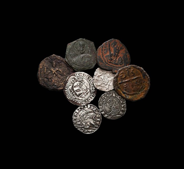 . Crusaders. A Lot of 8x Crusaders Coins, 11th-12th century  (Ingen mindstepris)