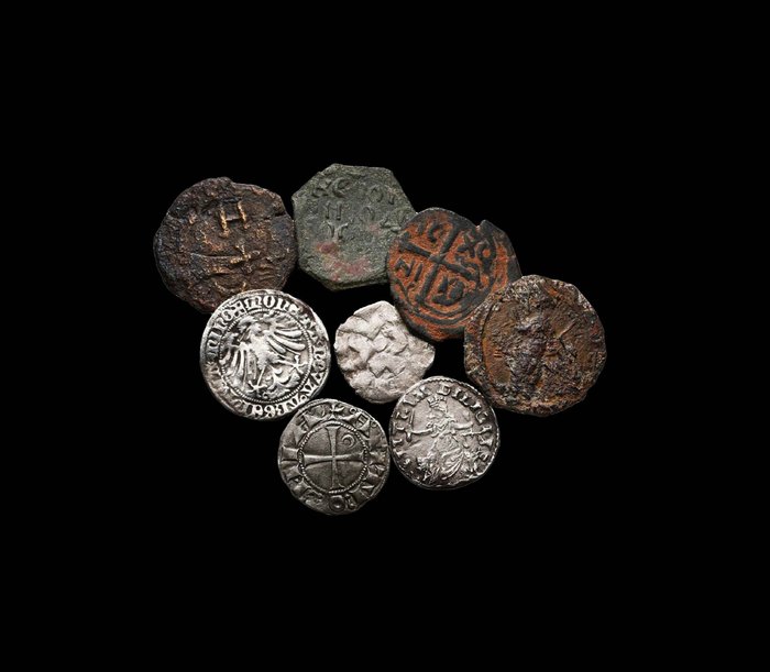 . Crusaders. A Lot of 8x Crusaders Coins, 11th-12th century  (Ingen mindstepris)