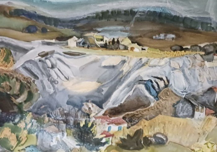 Georges Manillier (1906-1981) - Paysage à la carrière