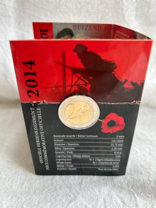 Belgien 2 Euro 2014 "The Great War Centenary"  (Ingen mindstepris)