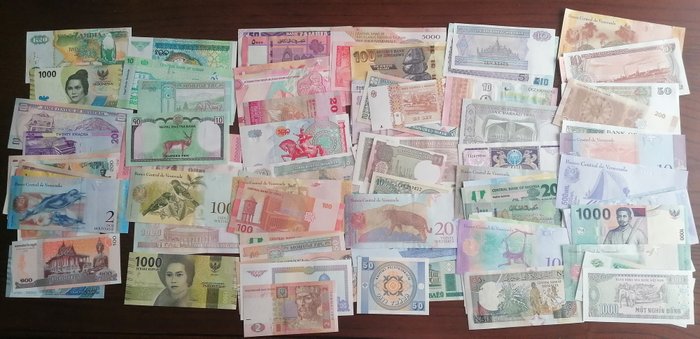 Verden. - 100 banknotes - various dates  (Ingen mindstepris)