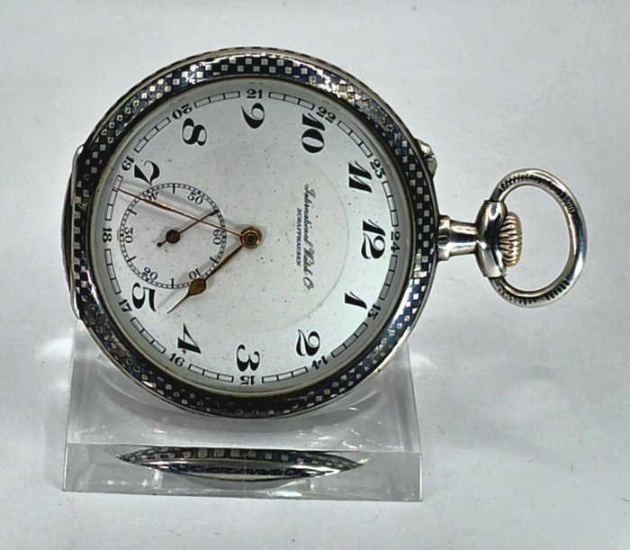 International Watch Co - große Tula-Silber Lepine Taschenuhr - Kaliber 52-19lig H5 - Schweiz omkring 1914