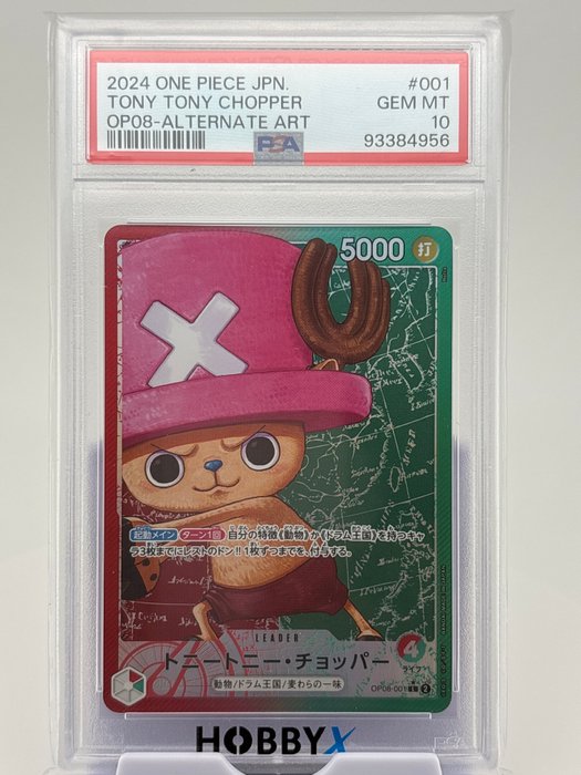 Bandai - 1 Graded card - One Piece - tony chopper - bandai one piece - PSA 10