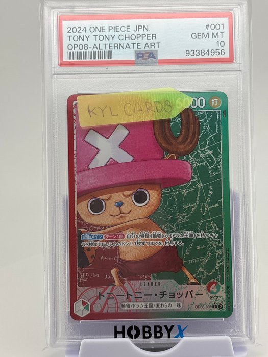 Bandai - 1 Graded card - One Piece - tony chopper - bandai one piece - PSA 10