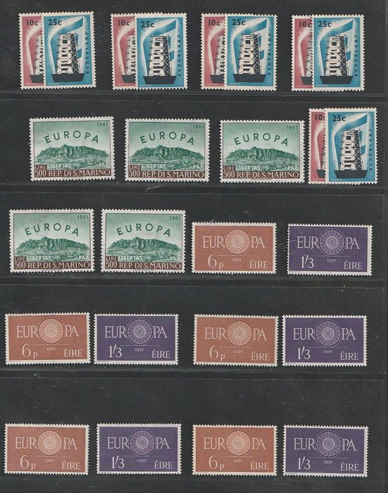 Europa CEPT 1960/1973 - Kultur - 25 betere complete sets