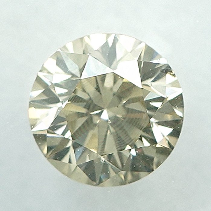 1 pcs Diamant  (Naturfarvet)  - 0.36 ct - Fancy light Grålig Gul - SI1 - International Gemological Institute (IGI)