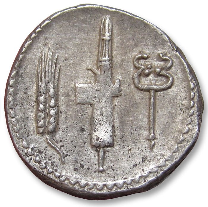 Romerska republiken C Norbanus 83 fKr Denarius Rome mint - control numeral CI -