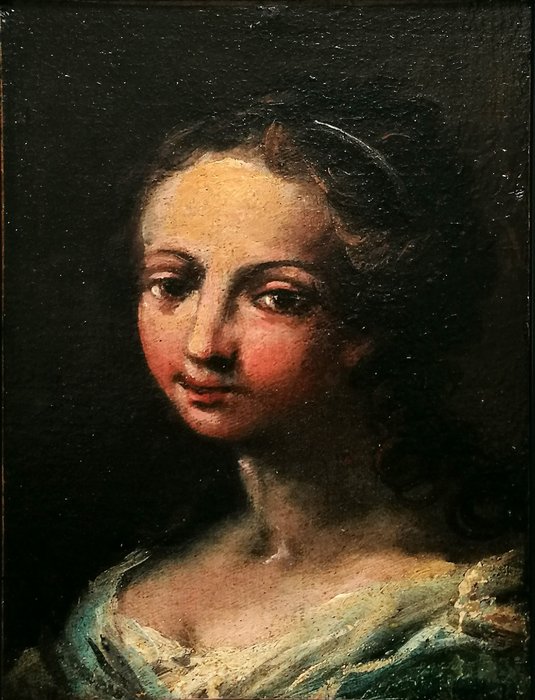 Italiensk skole (XVIII) - Portrait of a Young Lady