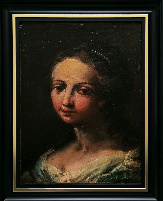 Italiensk skole (XVIII) - Portrait of a Young Lady