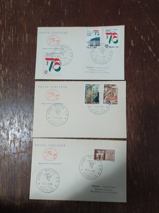 Italien 1970/2012 - Parti på 504 fdc Italien Republik fra 70'erne/80'erne/90'erne/2000'erne, alle forskellige