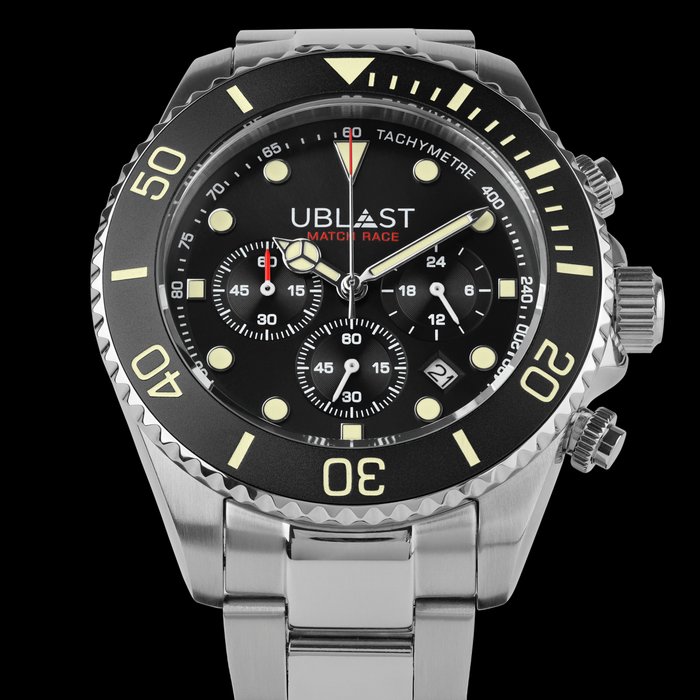 Ublast - Match Race Chronograph - UBMRC42BK - Mænd - Ny