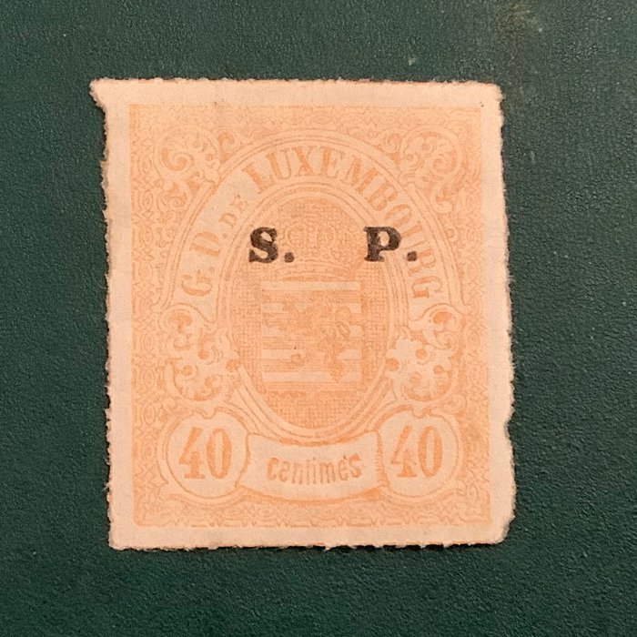 Luxembourg 1881/1882 - Service: 40 øre med bred print - godkendt af kommission - Michel 21 II