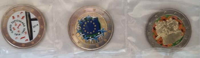 Europa. 2 Euro 2004/2015 (20 verschillende)  (Ingen mindstepris)