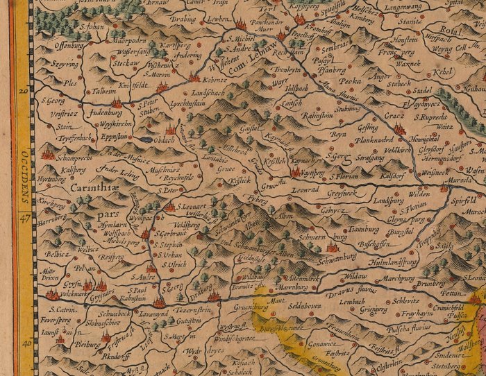 Østrig - Steiermark, Graz; Petrus Kaerius / J.E. Cloppenburgh - Stiria - 1632