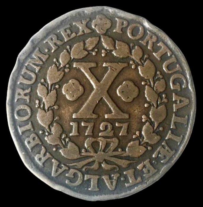 Portugal. D. João V (1706-1750). X Reis - 1727 - (R655)  (Ingen mindstepris)