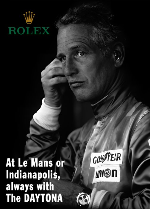 POS (point of sale reklamegenstand) - Paul Newman - ROLEX