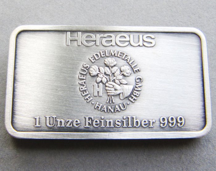 Verden. Silver Bar Hamburg Altstadt Deichstraße, 1 Oz (.999)  (Ingen mindstepris)