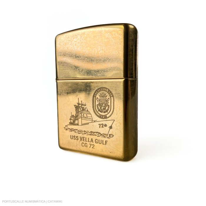 Zippo - USS Vella Gulf CG 72 - Lighter - Stål (rustfrit)