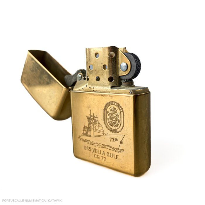 Zippo - USS Vella Gulf CG 72 - Lighter - Stål (rustfrit)