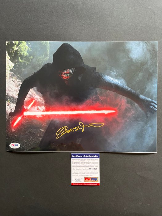 Star Wars Episode VII: The Force Awakens, Adam Driver (Kylo Ren) - Signed in Person - with PSA/DNA Certificate - Autograph, photo - No Reserve!